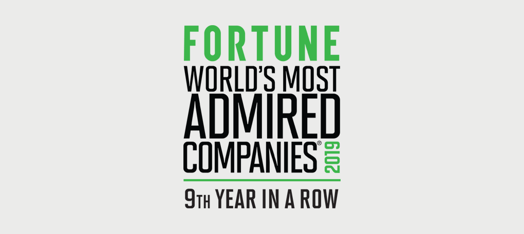 Fortune World's most admired companies 2019