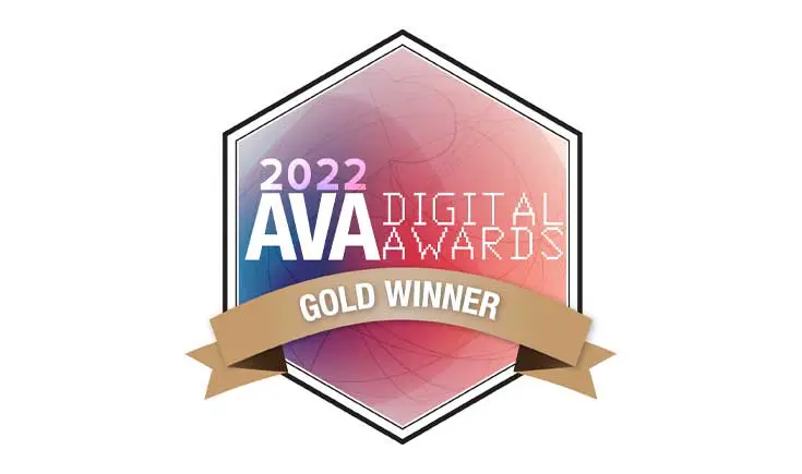 2022 AVA Digital Awards Gold Winner