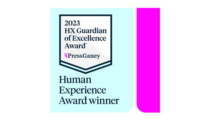 2023 HX Guardian of Excellence Award Press Gainey Human Experience Award winner