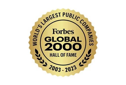 Forbes Global 2000 Hall of Fame Badge forbes