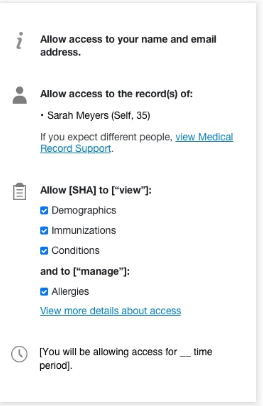 Application access options