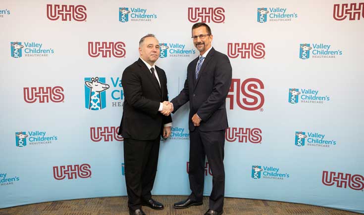 Todd Suntrapak, CEO Valley Children’s Healthcare and Mike Zauner, Group Director and CEO Sierra Vista Hospital, UHS