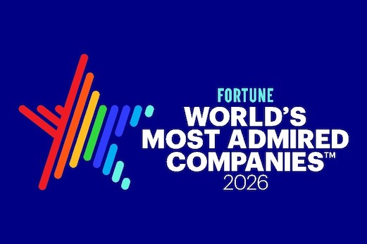 Fortune world's most admired companies 2026 badge