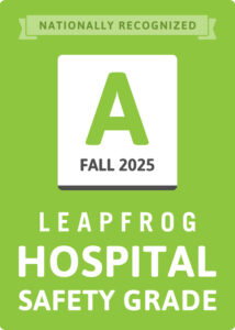 Leapfrog A Fall 2025 hospital safety grade badge